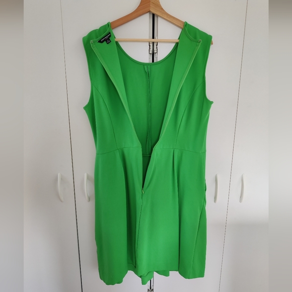 Sharagano Kelly Green Dress Size 14 Sleeveless - Picture 11 of 11